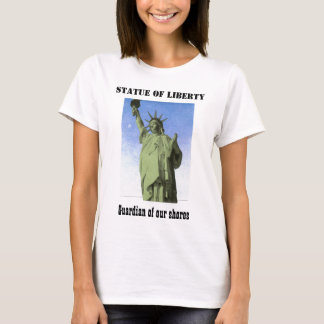 Peter Max style green and blue Lady Liberty T-Shirt