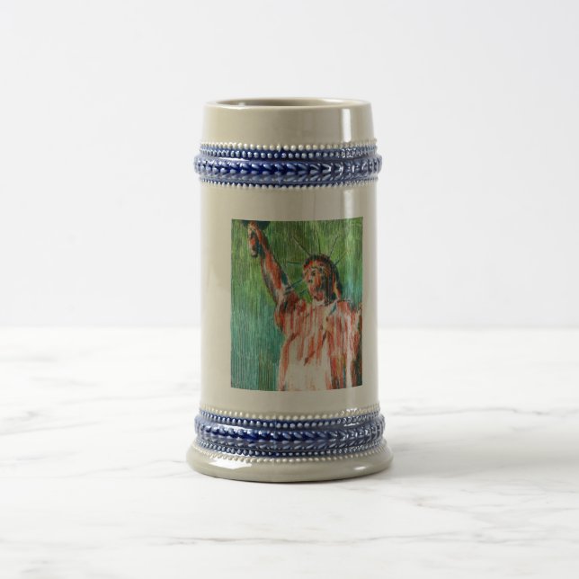 Peter Max style Irish sky and Liberty Mug (Center)