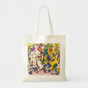 Peter Max style profile with confitti Bag