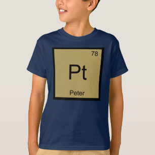 Peter Name Chemistry Element Periodic Table T-Shirt
