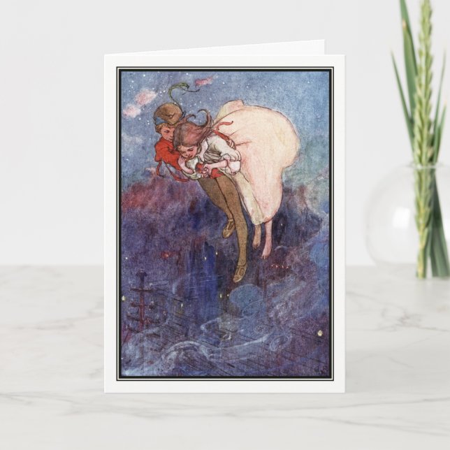 Peter Pan and Wendy by Alice B. Woodward Card (Front)