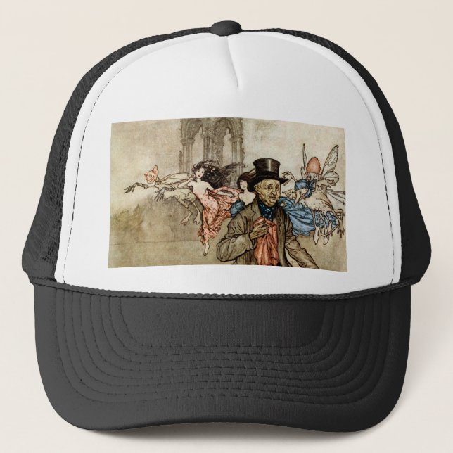 Peter Pan by Arthur Rackham Trucker Hat (Front)