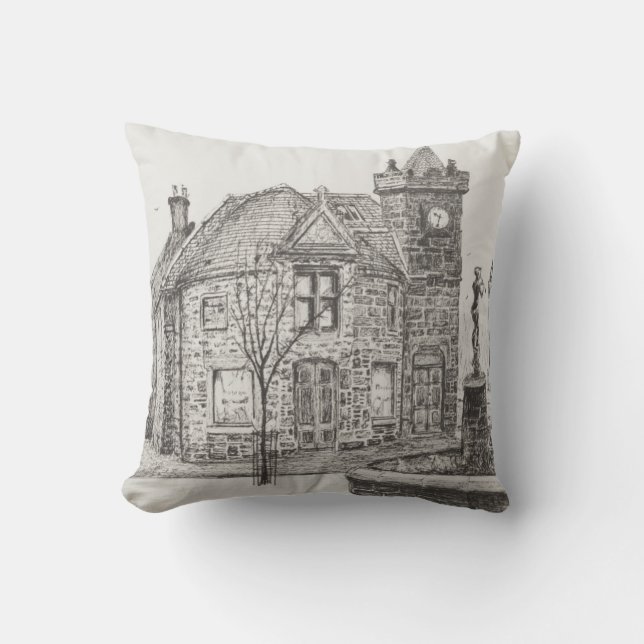 Peter Pan Statue Kirriemuir Scotland 2007 Cushion (Front)