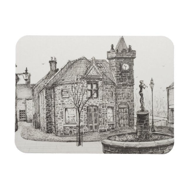 Peter Pan Statue Kirriemuir Scotland 2007 Magnet (Horizontal)