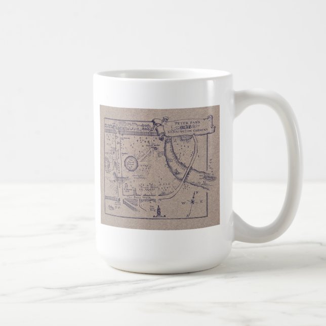 Peter Pan's Map of Kensington Gardens Coffee Mug (Right)