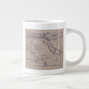 Peter Pan's Map of Kensington Gardens Large Coffee Mug