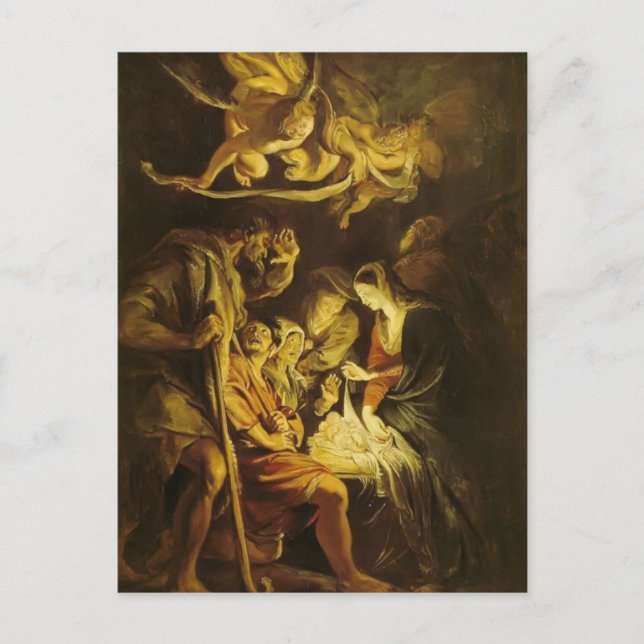 Peter Paul Rubens- Adoration of the Shepherds Postcard (Front)
