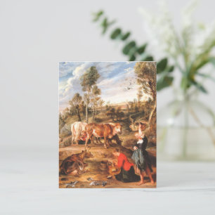 Peter Paul Rubens Milkmaids with Cattle in a Lands RSVP Card