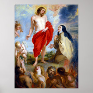 Peter Paul Rubens Saint Teresa Ávila Interceding Poster