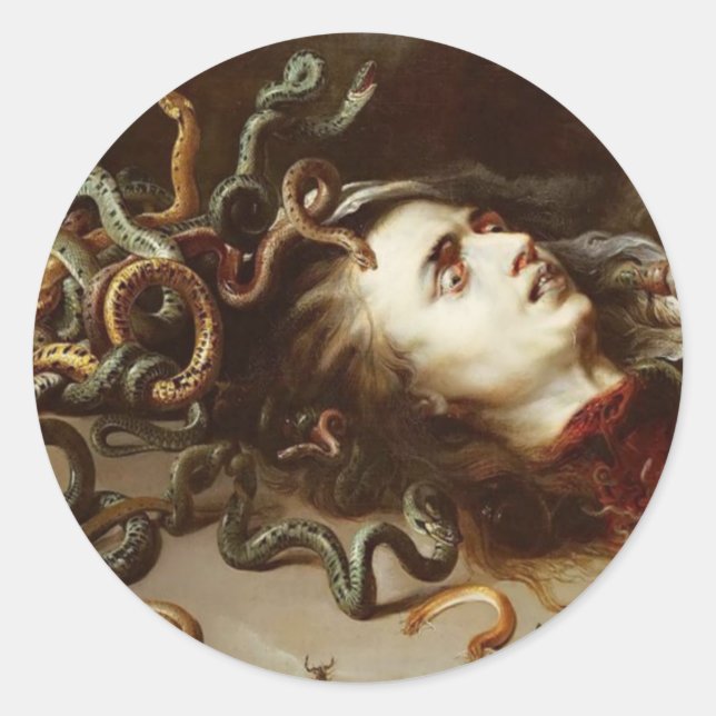 Peter Paul Rubens - The Head Of Medusa - Baroque P Classic Round Sticker (Front)