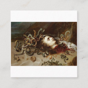 Peter Paul Rubens - The Head Of Medusa - Baroque P Square Business Card