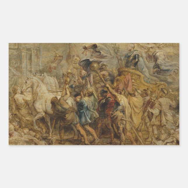 Peter Paul Rubens - The Triumph of Henry IV Rectangular Sticker (Front)