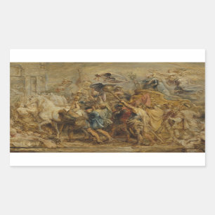 Peter Paul Rubens - The Triumph of Henry IV Rectangular Sticker