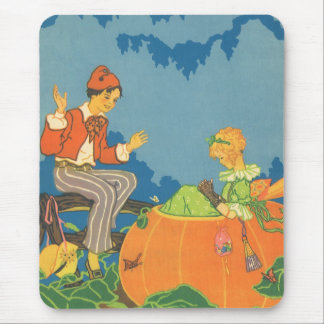 Peter Peter Pumpkin Eater, Vintage Nursery Rhyme Mouse Pad