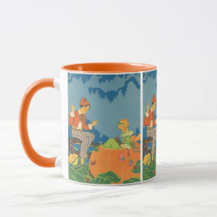Peter Peter Pumpkin Eater, Vintage Nursery Rhyme Mug