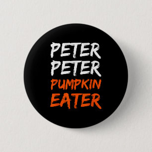 Peter Pumpkin Costume Eater Halloween  6 Cm Round Badge