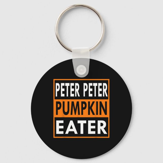 Peter Pumpkin Eater Costume for Couples - Matching Key Ring (Front)
