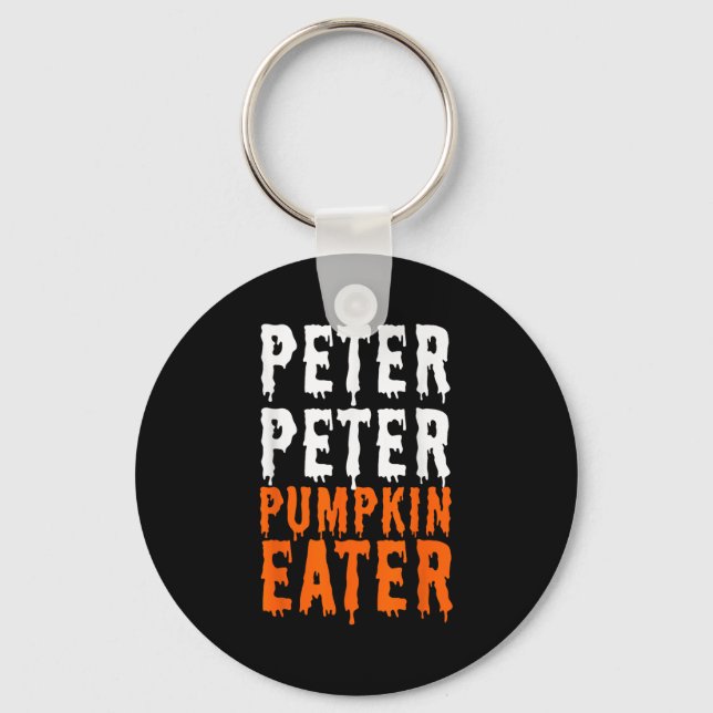 Peter Pumpkin Eater Halloween Costume Couple Men  Key Ring (Front)