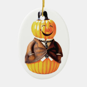 Peter Pumpkin Man Ceramic Tree Decoration