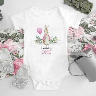Peter Rabbit 1st Birthday One Baby Bodysuit