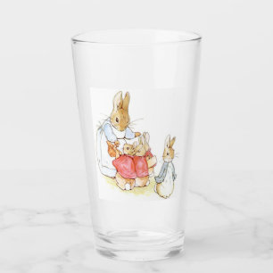 Peter Rabbit and his Sisters (by Beatrix Potter) Glass