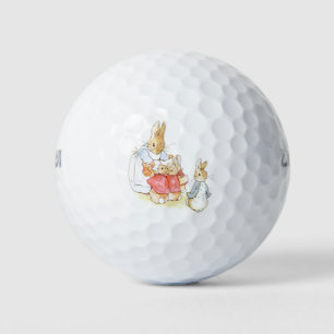 Peter Rabbit and his Sisters (by Beatrix Potter) Golf Balls