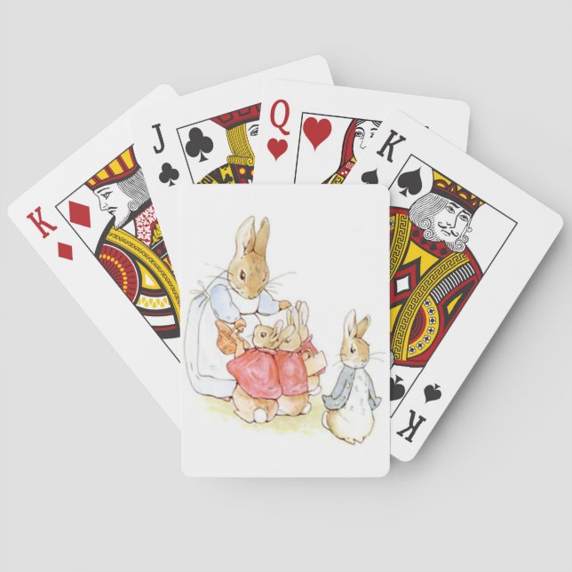 Peter Rabbit and his Sisters (by Beatrix Potter) Playing Cards (Back)