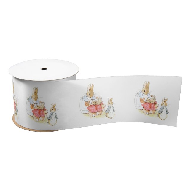 Peter Rabbit and his Sisters (by Beatrix Potter) Satin Ribbon (Spool)