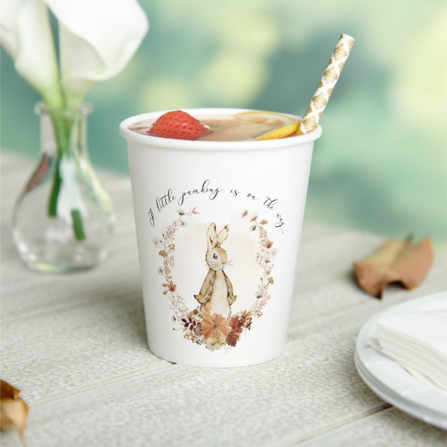Peter Rabbit Autumn Flopsy Bunny Paper Cups (Insitu)