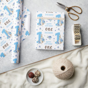 Peter Rabbit Baby Boy's First Birthday Wrapping  Wrapping Paper
