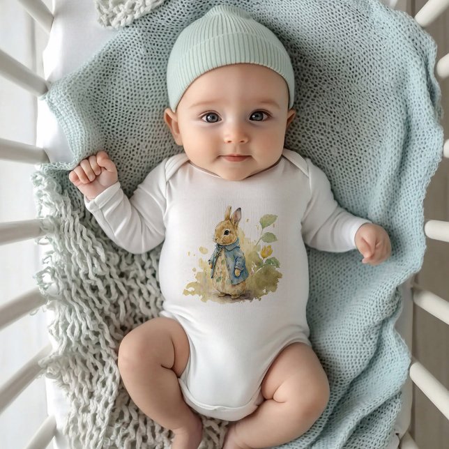 Peter Rabbit Baby Shower Baby Bodysuit (Creator Uploaded)