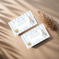 Peter rabbit baby shower diaper raffle
