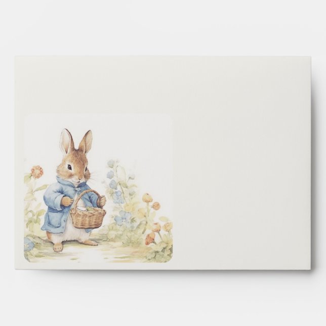 Peter Rabbit Baby Shower Envelope (Front)