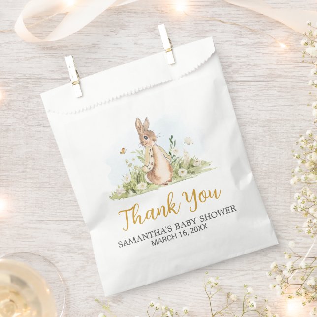 Peter Rabbit Baby Shower Favour Bags (Clipped)