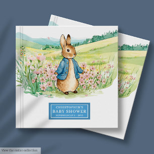 Peter Rabbit Baby Shower Guest Book for Baby Boy