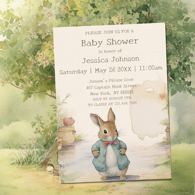 Peter Rabbit Baby Shower Invitation (Creator Uploaded)