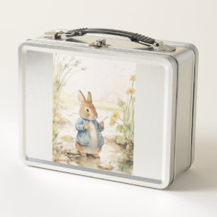 Peter Rabbit Baby Shower Metal Lunch Box