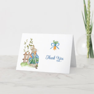 Peter Rabbit Baby Shower Thank You Card