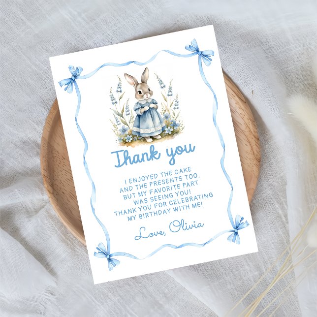 Peter Rabbit Baby Shower Thank You Card (Creator Uploaded)