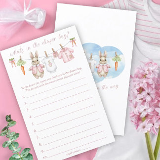 Peter Rabbit Baby Shower What's In The Diaper Bag