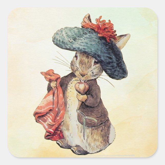 Peter Rabbit (Benjamin) Square Sticker (Front)
