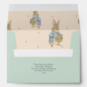 Peter Rabbit Birth Announcement Envelope