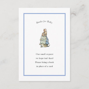 Peter Rabbit Blue Vintage Baby Book Enclosure Card
