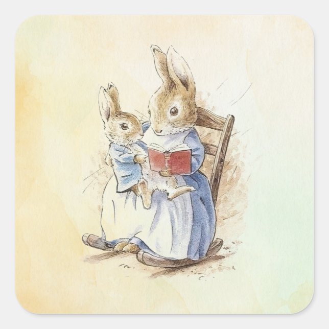 Peter Rabbit (book)  Square Sticker (Front)