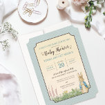 Peter Rabbit | Boy Baby Shower Invitation<br><div class="desc">Invite all your family and friends to your Peter Rabbit themed baby shower with these sweet blue polka dot invitations.</div>