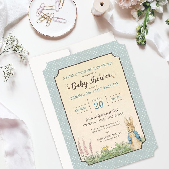 Peter Rabbit | Boy Baby Shower Invitation (Creator Uploaded)