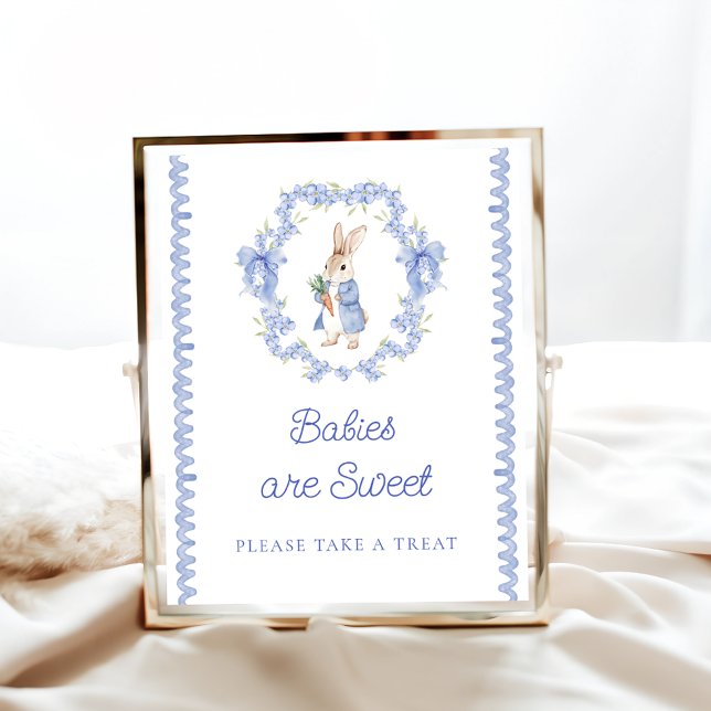 Peter Rabbit Bunny Babies are Sweet Take a Treat  Poster (Creator Uploaded)