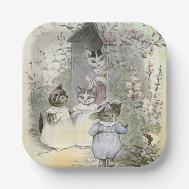 Peter Rabbit (cats)  Paper Plates (Front)