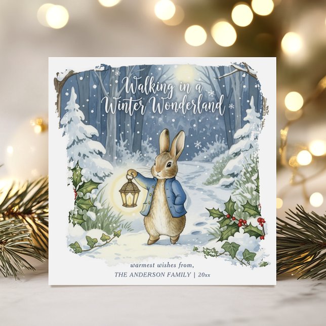 Peter Rabbit Classic Woodland Holiday Card (Creator Uploaded)