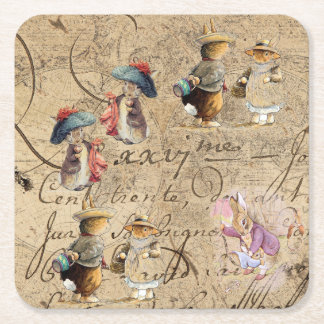peter rabbit (collection4)  square paper coaster